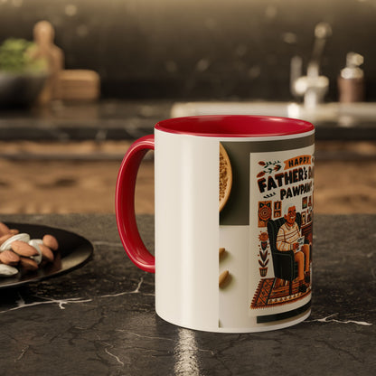 Colorful Father's Day Mug, Gift for Pawpaw, Coffee Cup for Grandfather, Fun Kitchen Decor, Personalized Drinkware